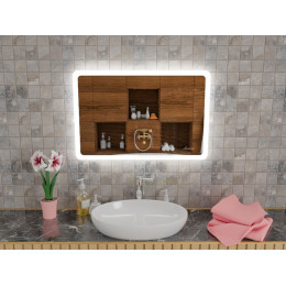 Зеркало с мягкой интерьерной подсветкой для ванной комнаты Катани 180х80 см