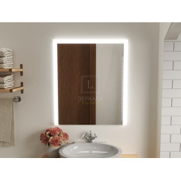 Зеркало с подсветкой для ванной комнаты Серино 90х90 см